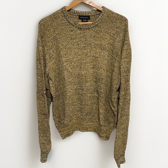 Cotton On Garments Other - Cotton On Garments Sweater XL Marled‎ Mustard Yellow Textured Crewneck Knit Top